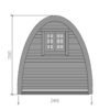 Camping Pod 4 m Length Drawing