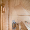 Sauna cabin 9.2 with changing room inside with electric heater