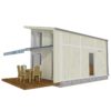 virtual external view of two storey loft house